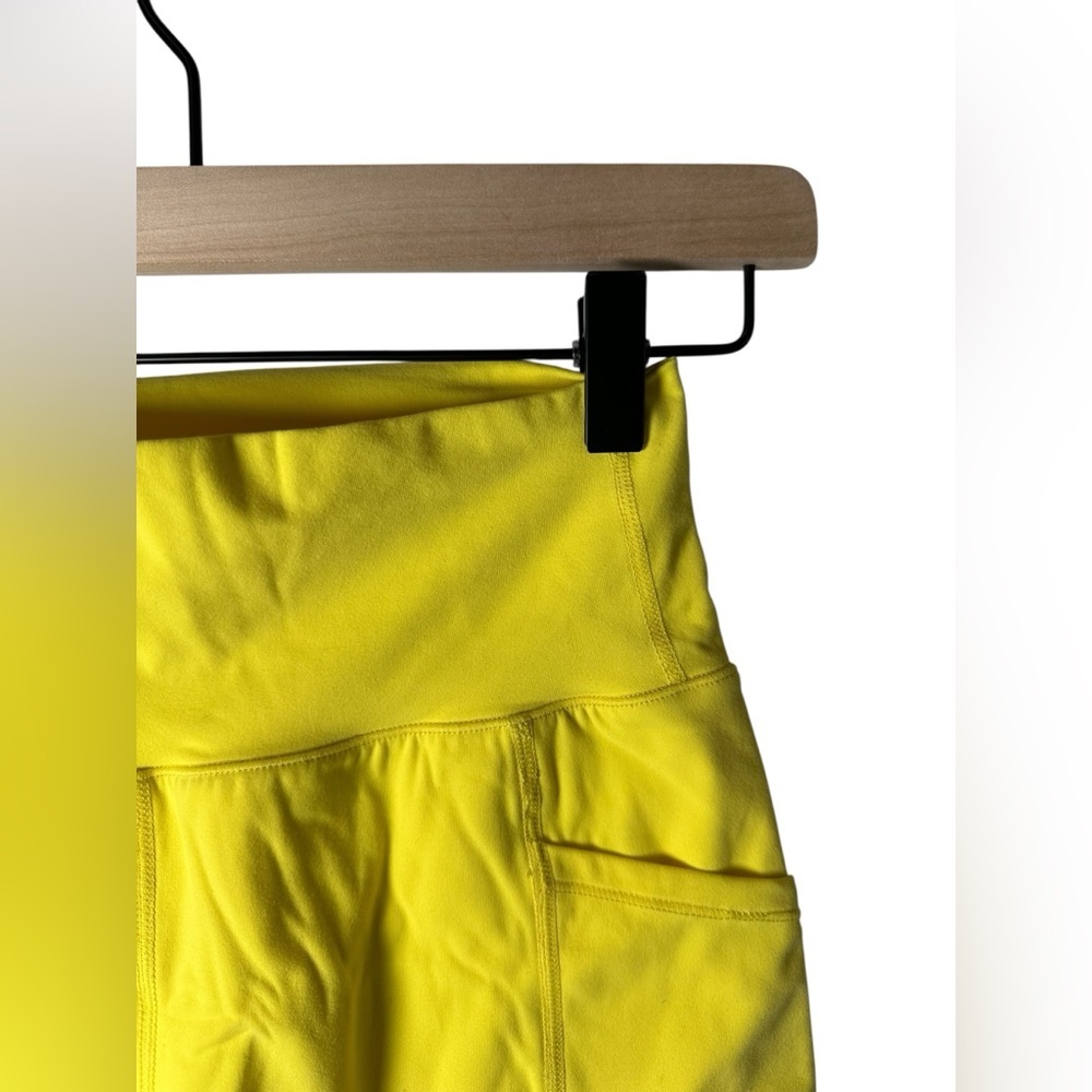 Buffbunny Collection High Waist Yellow Athletic Shorts Women’s Size Small - Picture 3 of 7